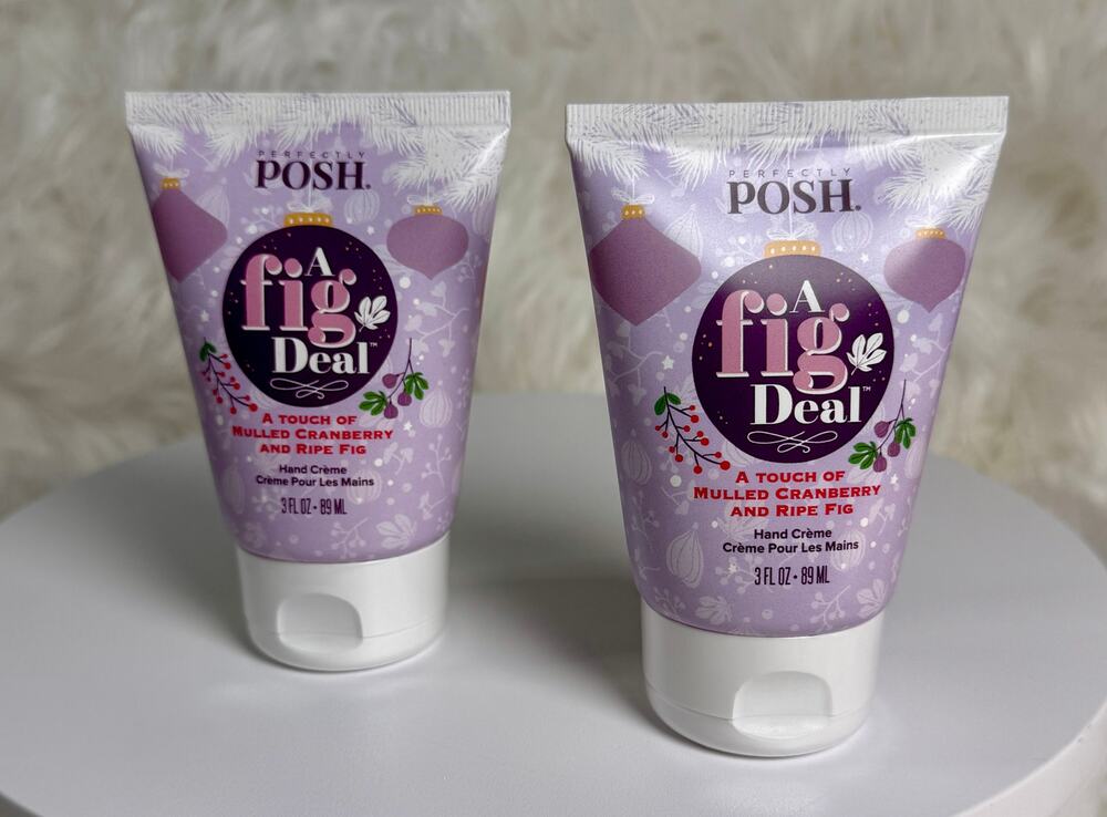 2 Pack Perfectly Posh A Fig Deal Big Fat Yummy Hand Cream-Cranberry & Ripe Fig